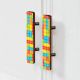 Handcrafted Acacia Wood Lego Cupboard Handles Set